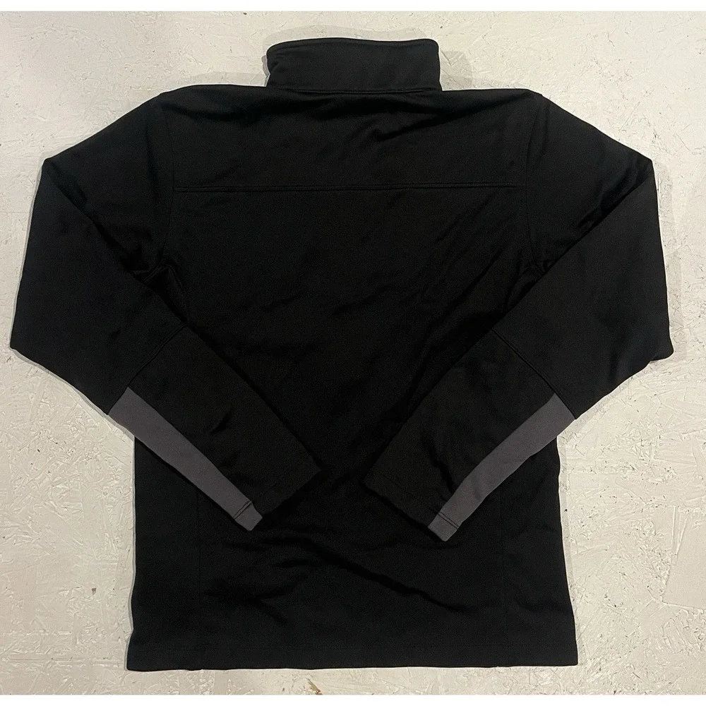 The North Face Black Polyester Blend 1/2 Zip Pullover Lightweight Jacket Men's S